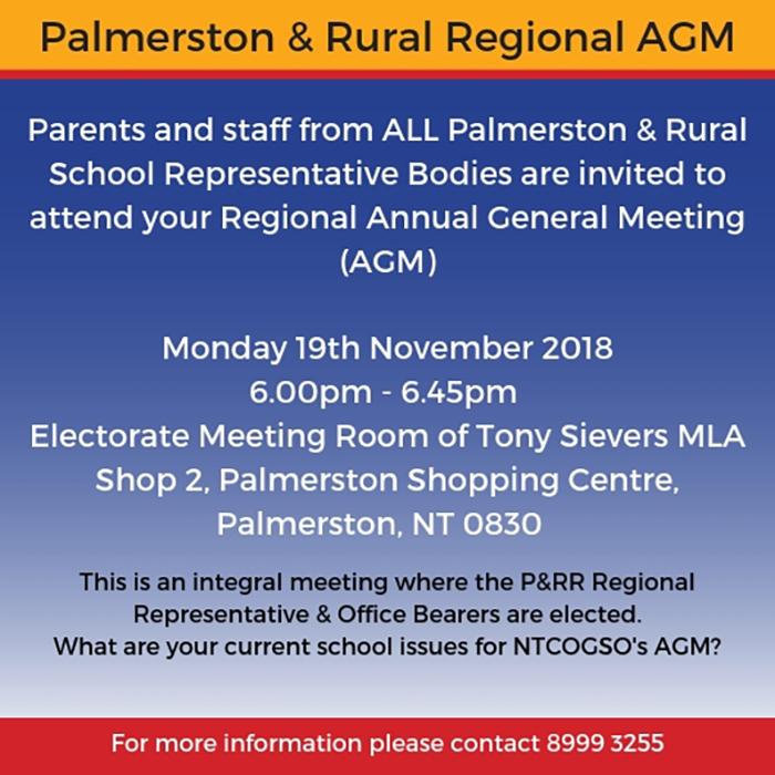 Palmerston & Rural Regional AGM
