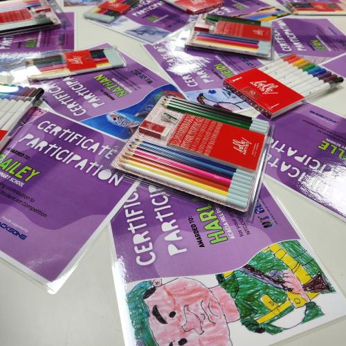 Certificates and prizes for 2026 art